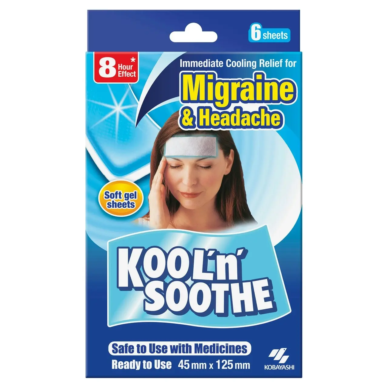 Kool 'n' Soothe Migraine & Headache 6 Sheets