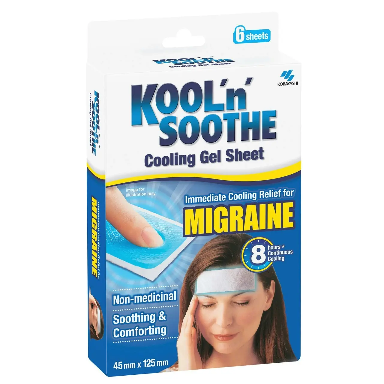 Kool 'n' Soothe Migraine & Headache 6 Sheets