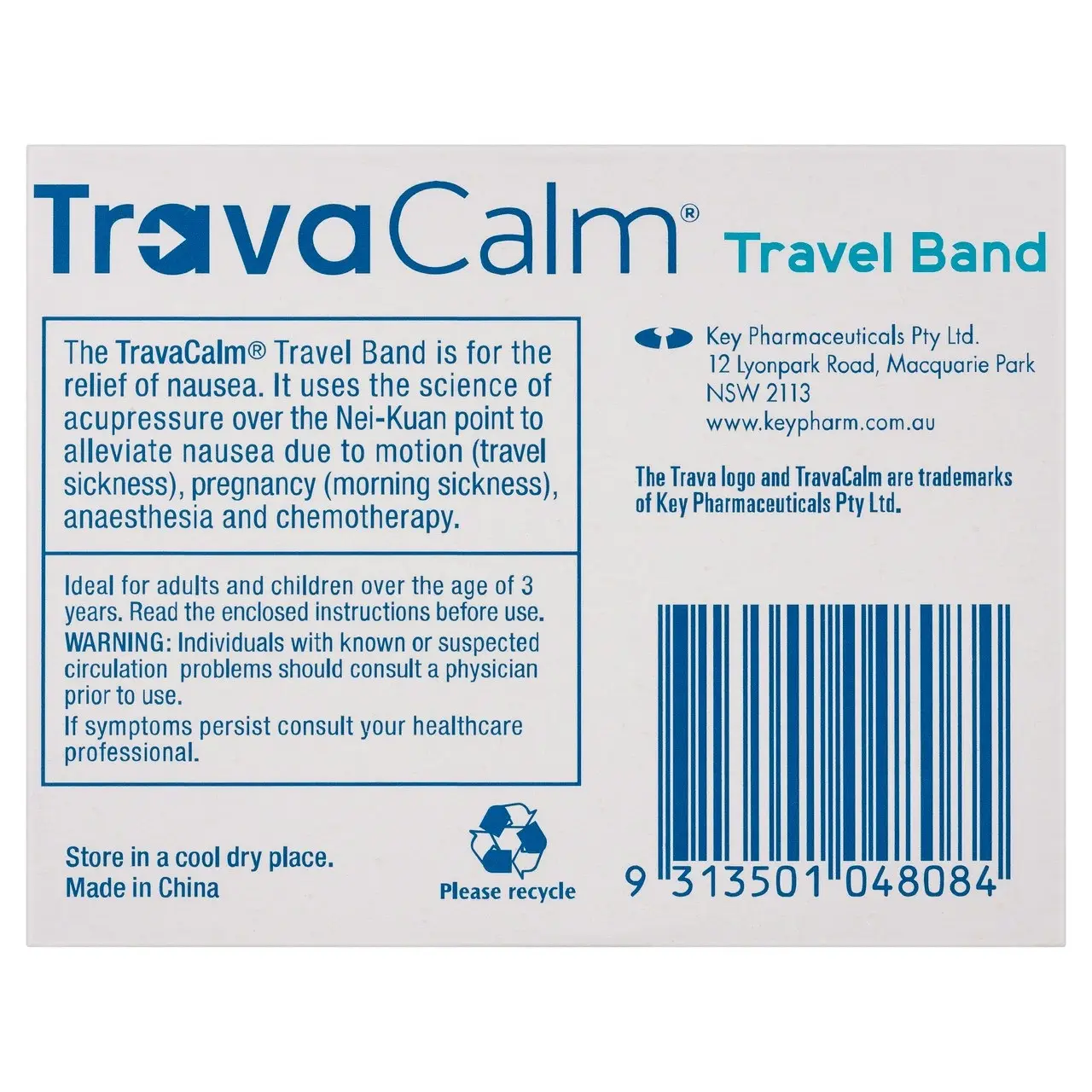 TRAVACALM Travel Band