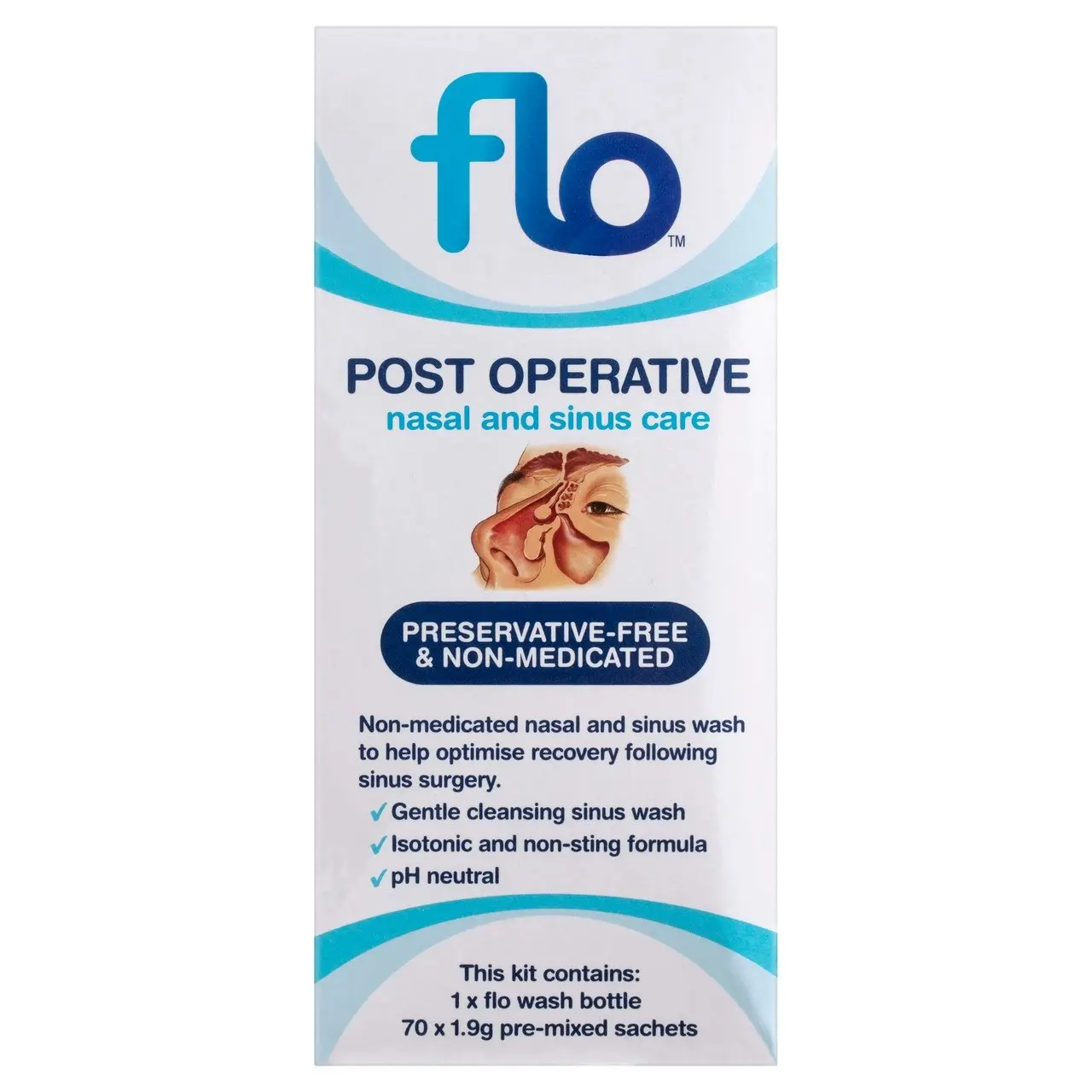 Flo Post Operative Kit 70 Sachets & Bottle