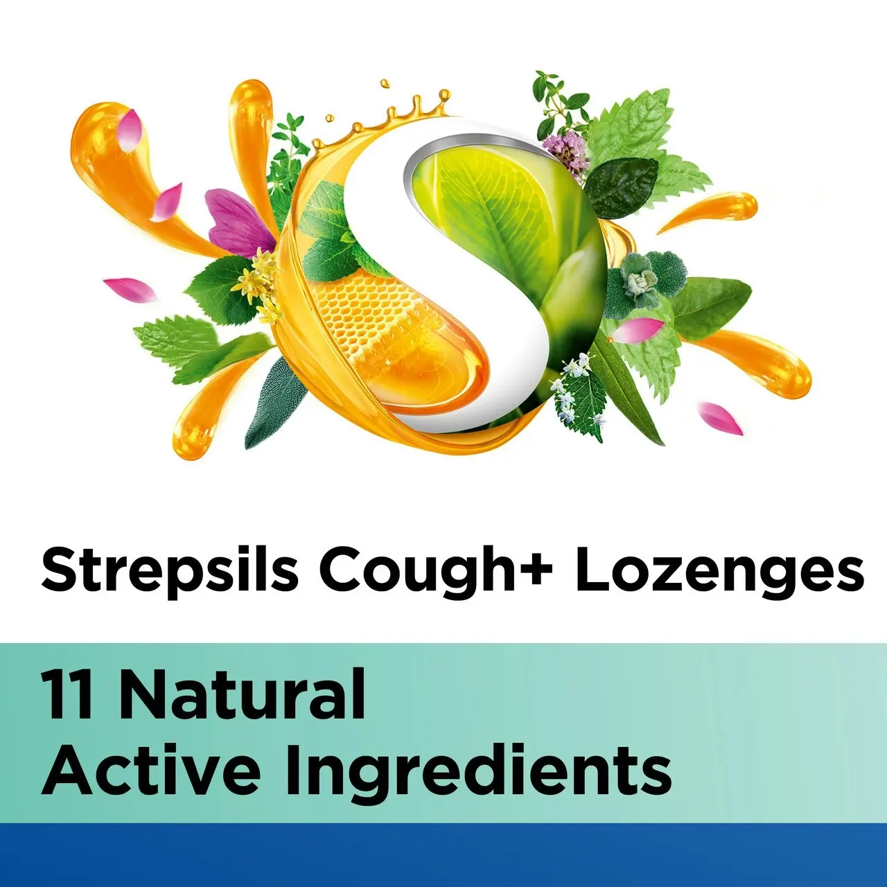 Strepsils Herbal Cough + Lozenges Fresh Menthol 16 Pack