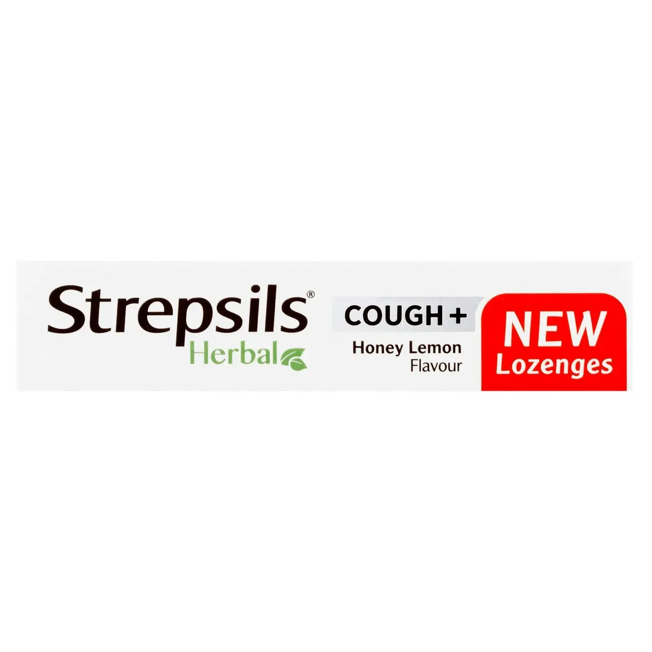 Strepsils Herbal Cough + Lozenges Honey Lemon 16 Pack