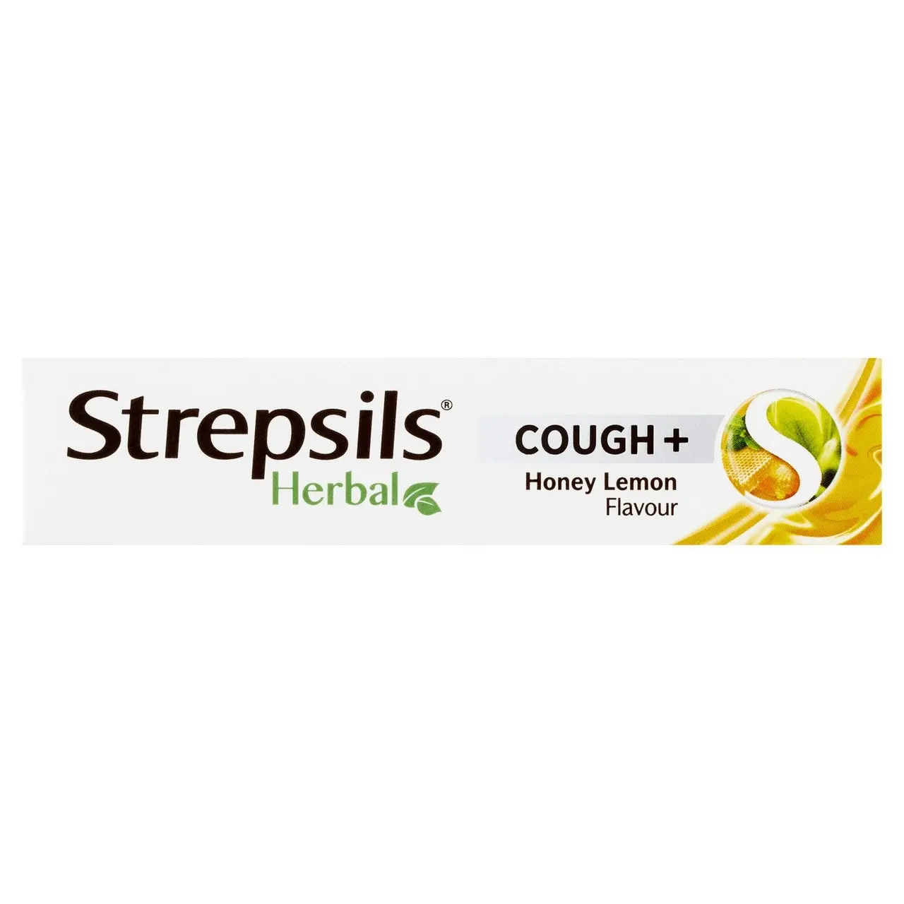 Strepsils Herbal Cough + Lozenges Honey Lemon 16 Pack