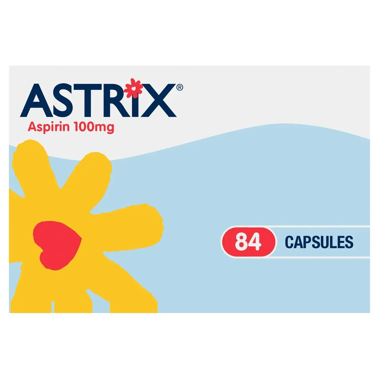 Astrix Aspirin 100mg 84 Capsules