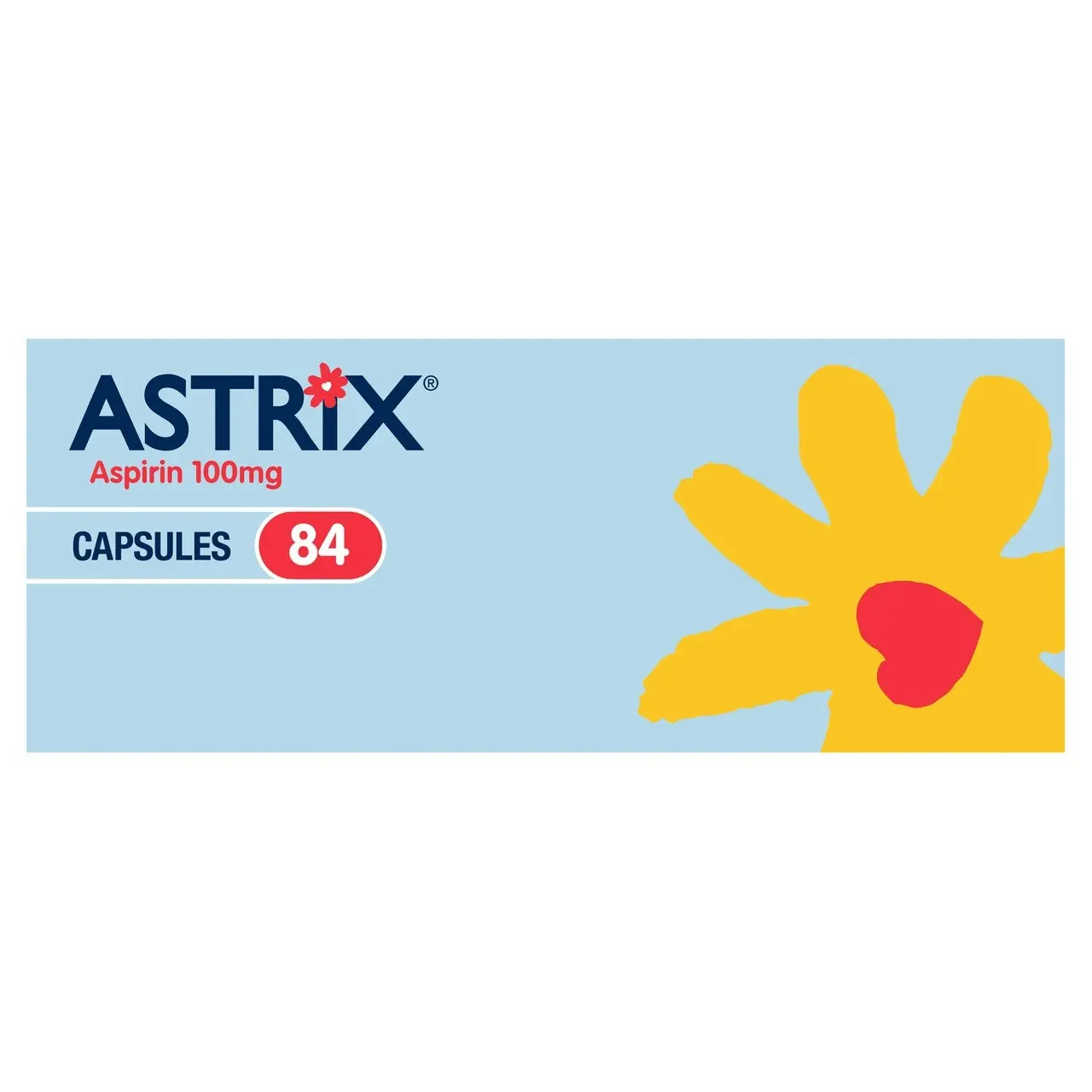 Astrix Aspirin 100mg 84 Capsules