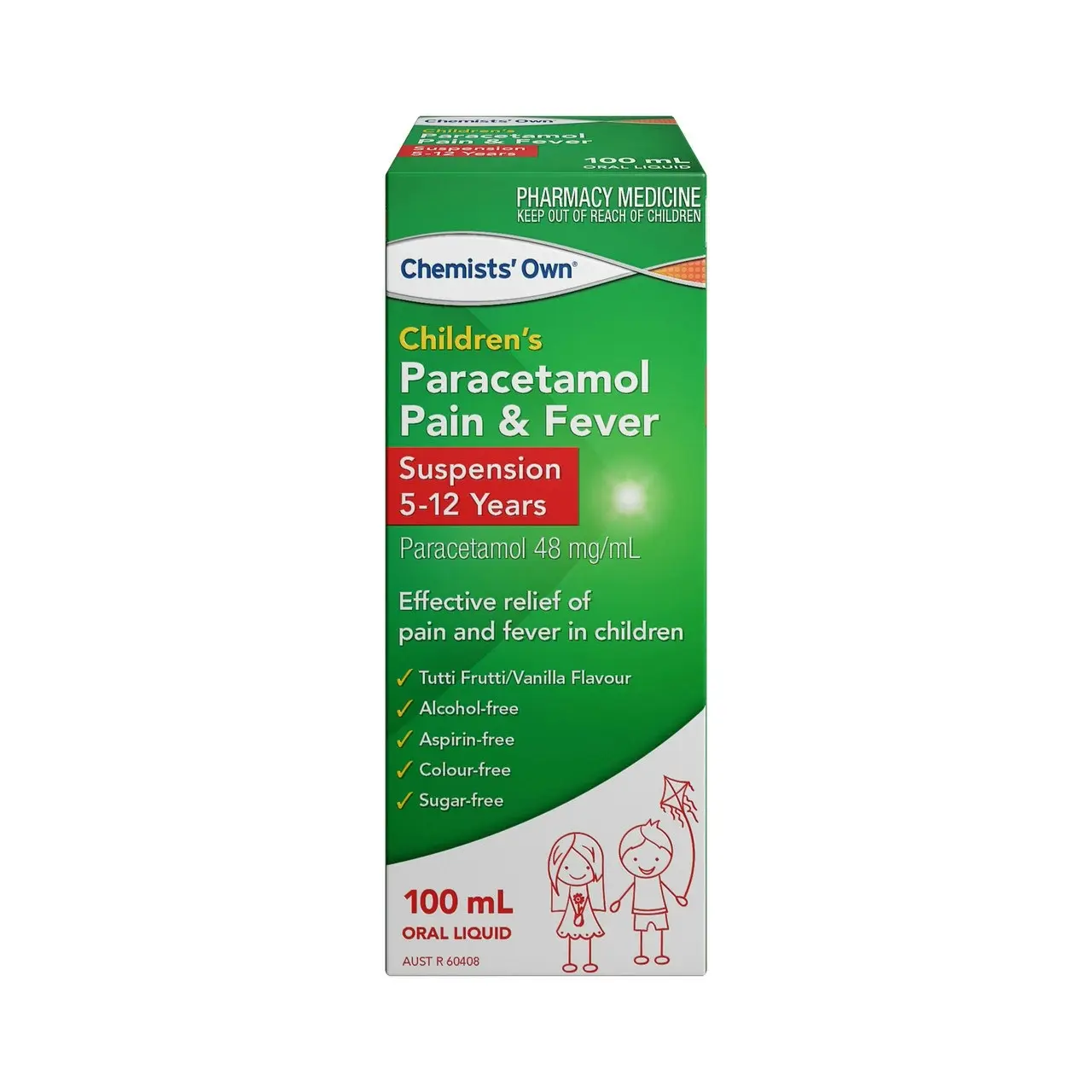 Chemists' Own Children's Paracetamol Pain & Fever 5-12 Yrs Susp 100mL