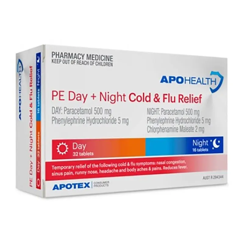 Apohealth Cold & Flu Relief Day/Night Tablets 48