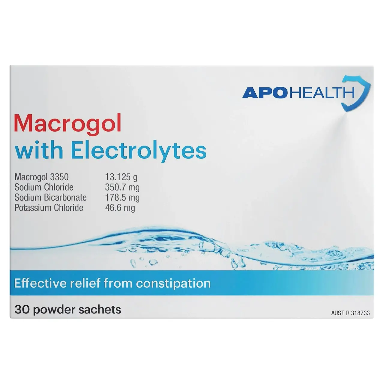 ApoHealth Macrogol Plus Electrolytes 30 Sachets