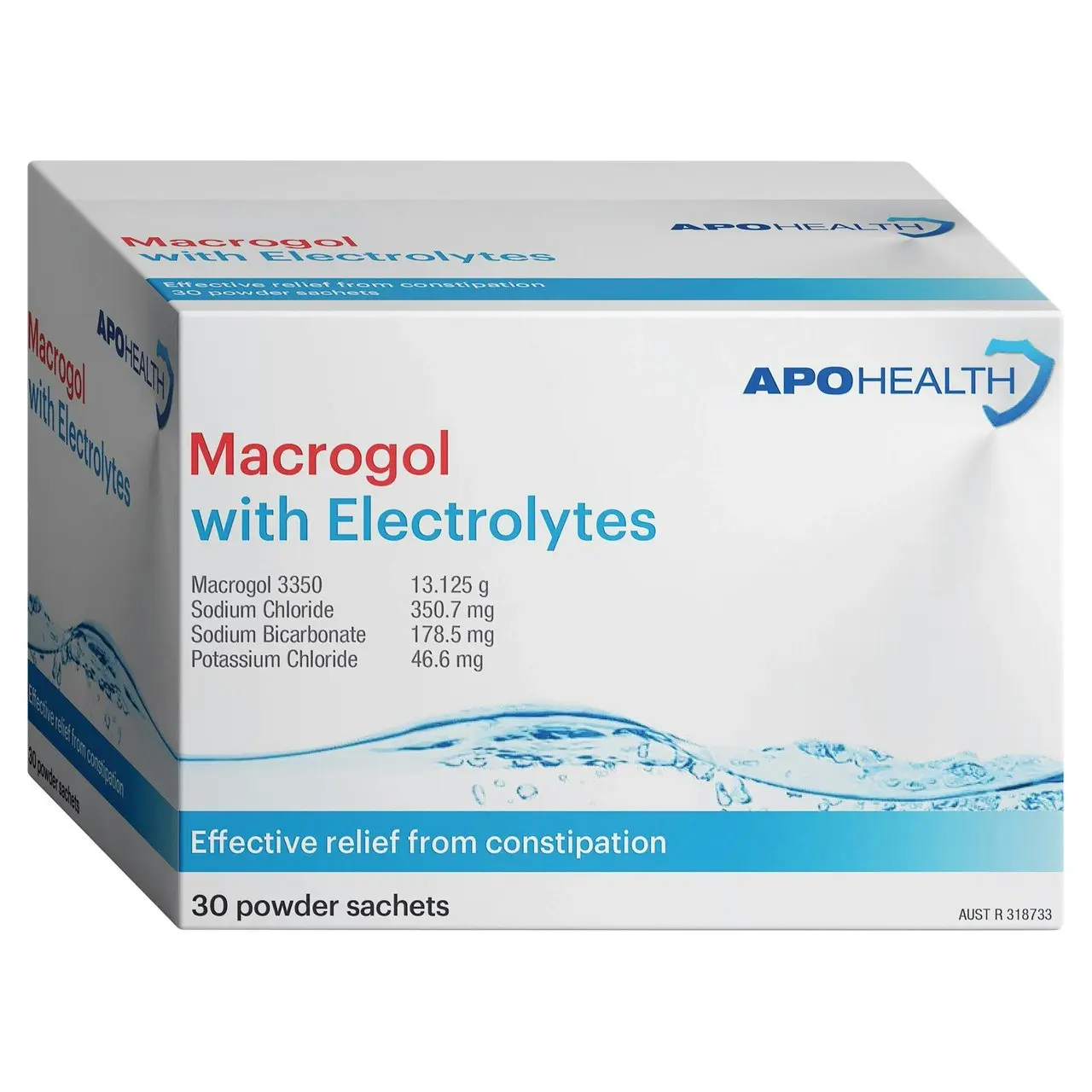 ApoHealth Macrogol Plus Electrolytes 30 Sachets