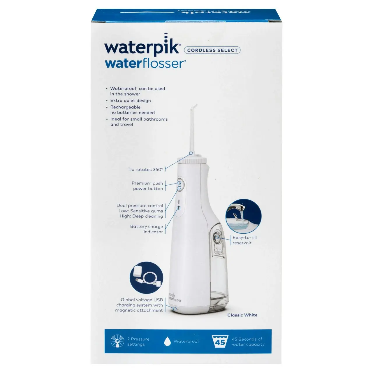 Waterpik Waterflosser White Cordless Select