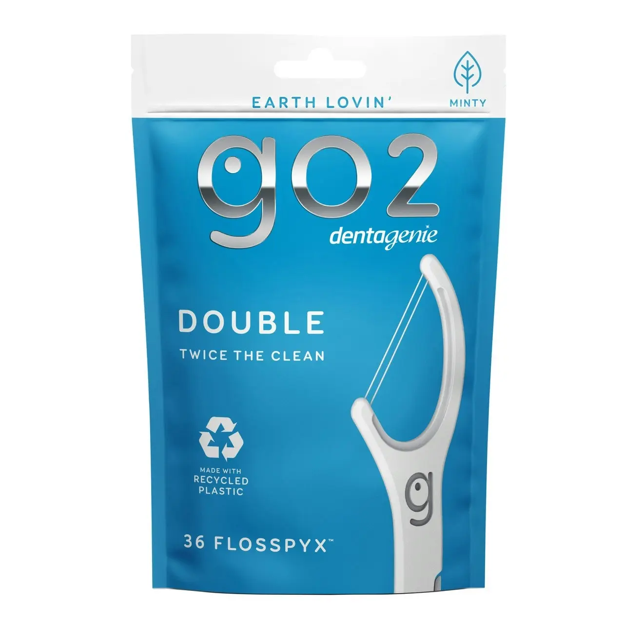 GO2 Dentagenie Double Flosspyx - Twice the Clean