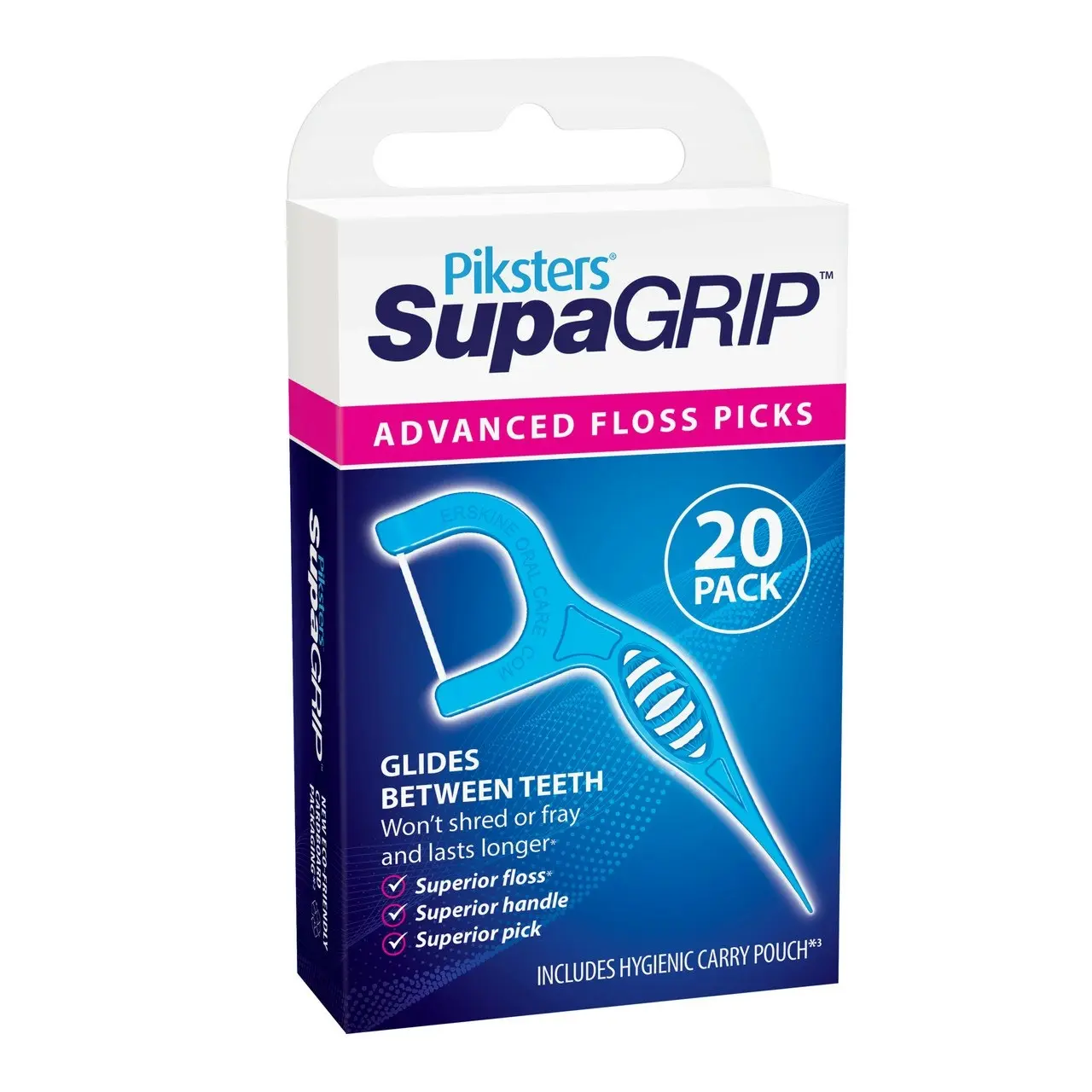 Piksters(R) SupaGRIP(TM) Floss Picks 20pk