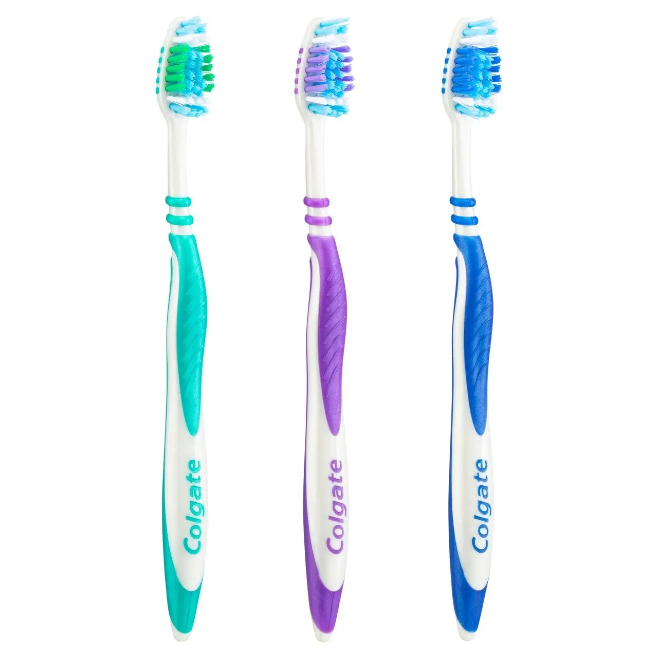 Colgate Zig Zag Manual Toothbrush, Value 3 Pack, Soft Bristles, Antibacterial Bristles