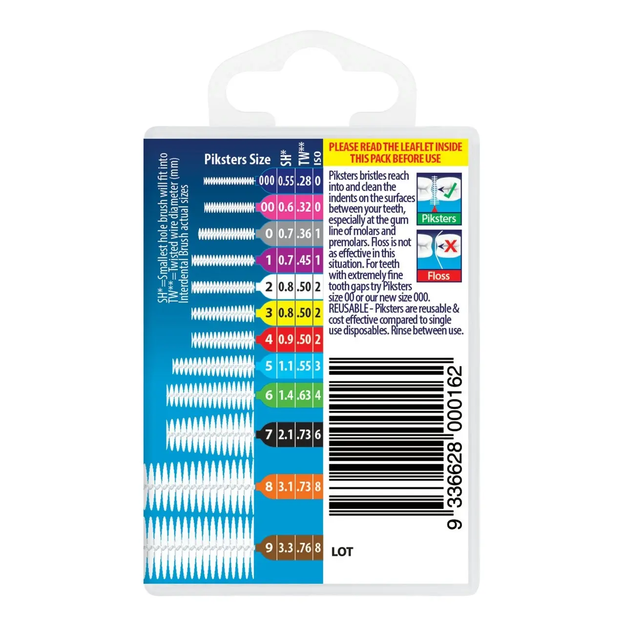 Piksters(R) Interdental Brushes Green Size 6 40pk