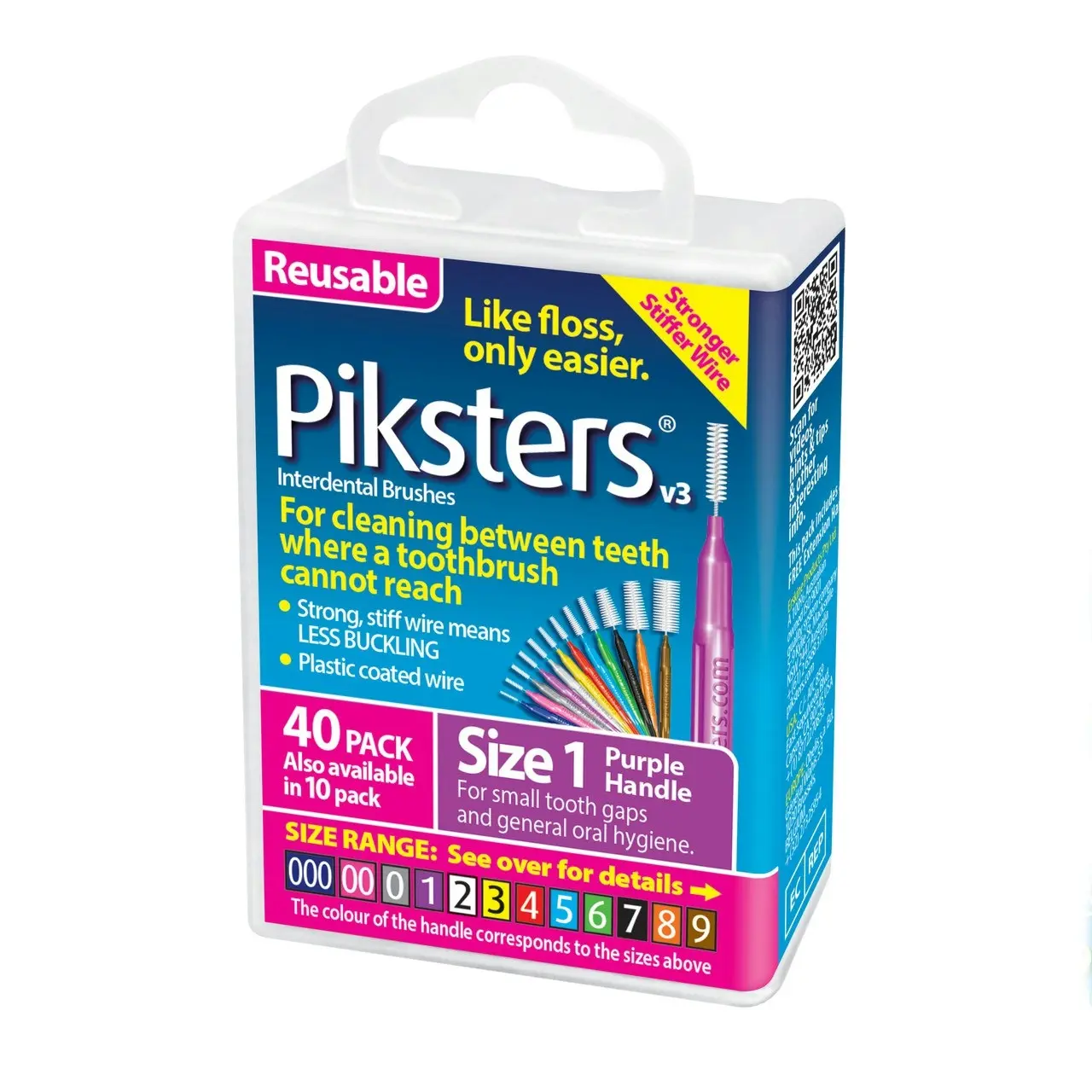 Piksters(R) Interdental Brushes Purple Size 1 40pk