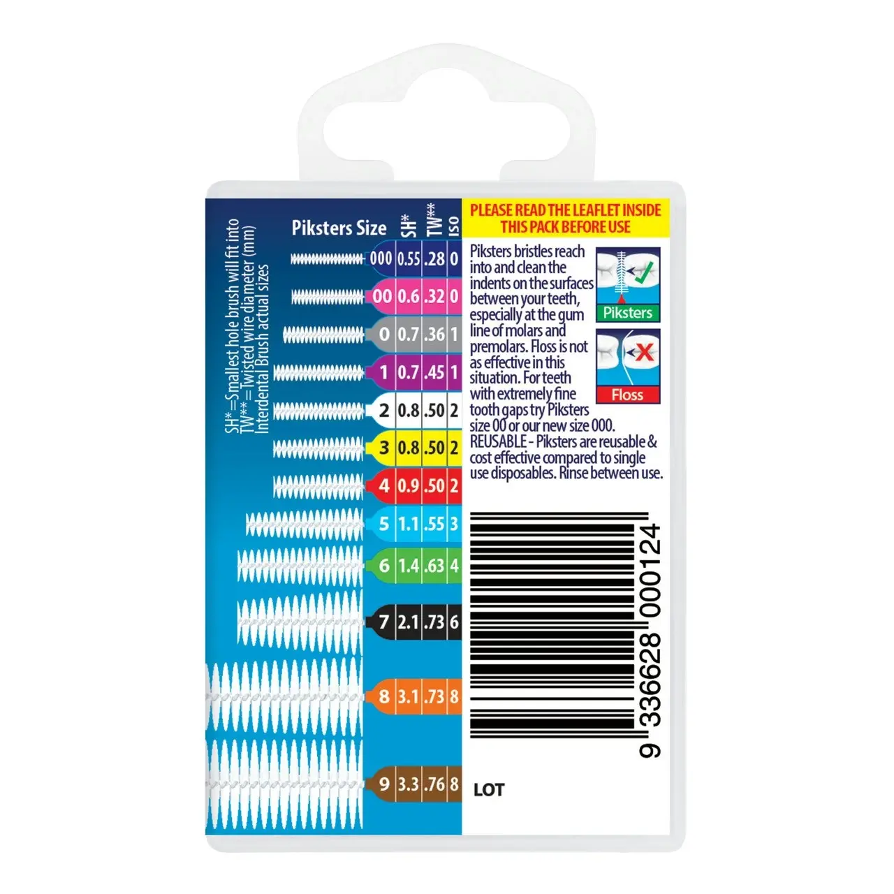 Piksters(R) Interdental Brushes White Size 2 40pk