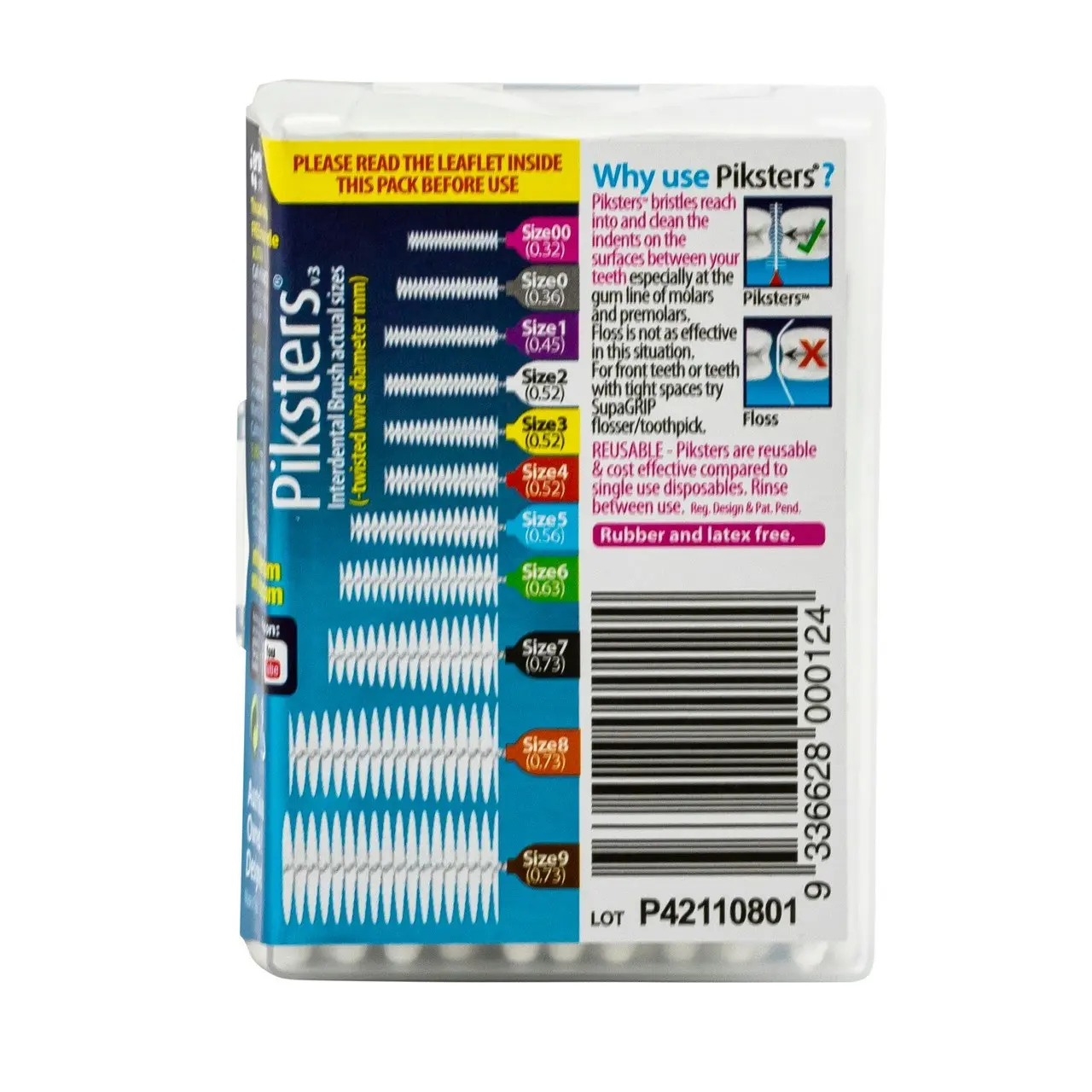 Piksters(R) Interdental Brushes White Size 2 40pk