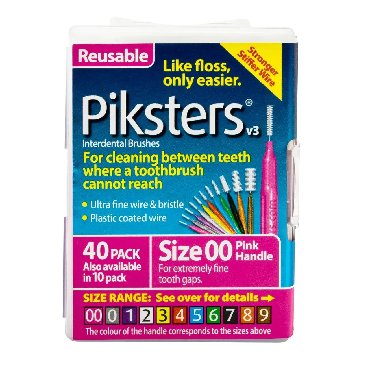 Piksters(R) Interdental Brushes Pink Size 00 40pk