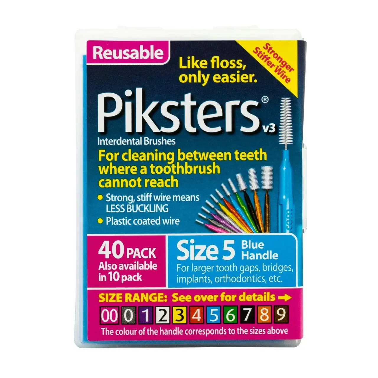 Piksters(R) Interdental Brushes Blue Size 5 40pk