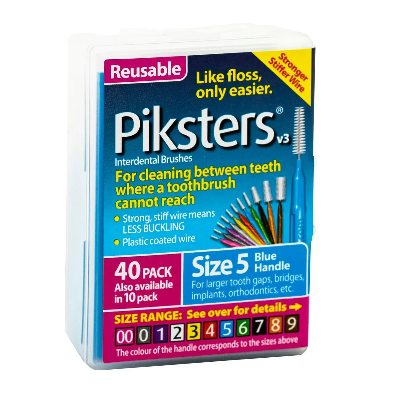 Piksters(R) Interdental Brushes Blue Size 5 40pk