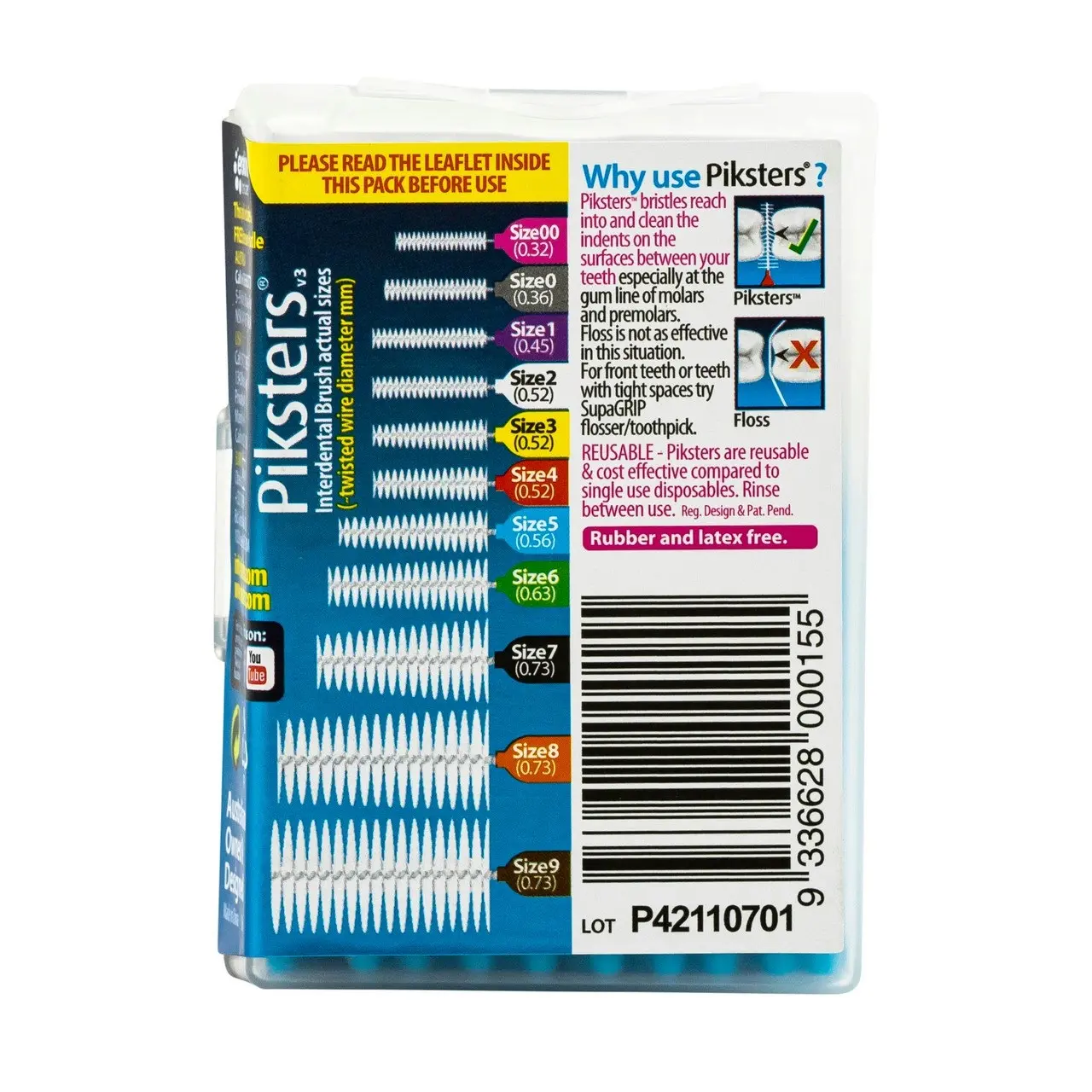 Piksters(R) Interdental Brushes Blue Size 5 40pk