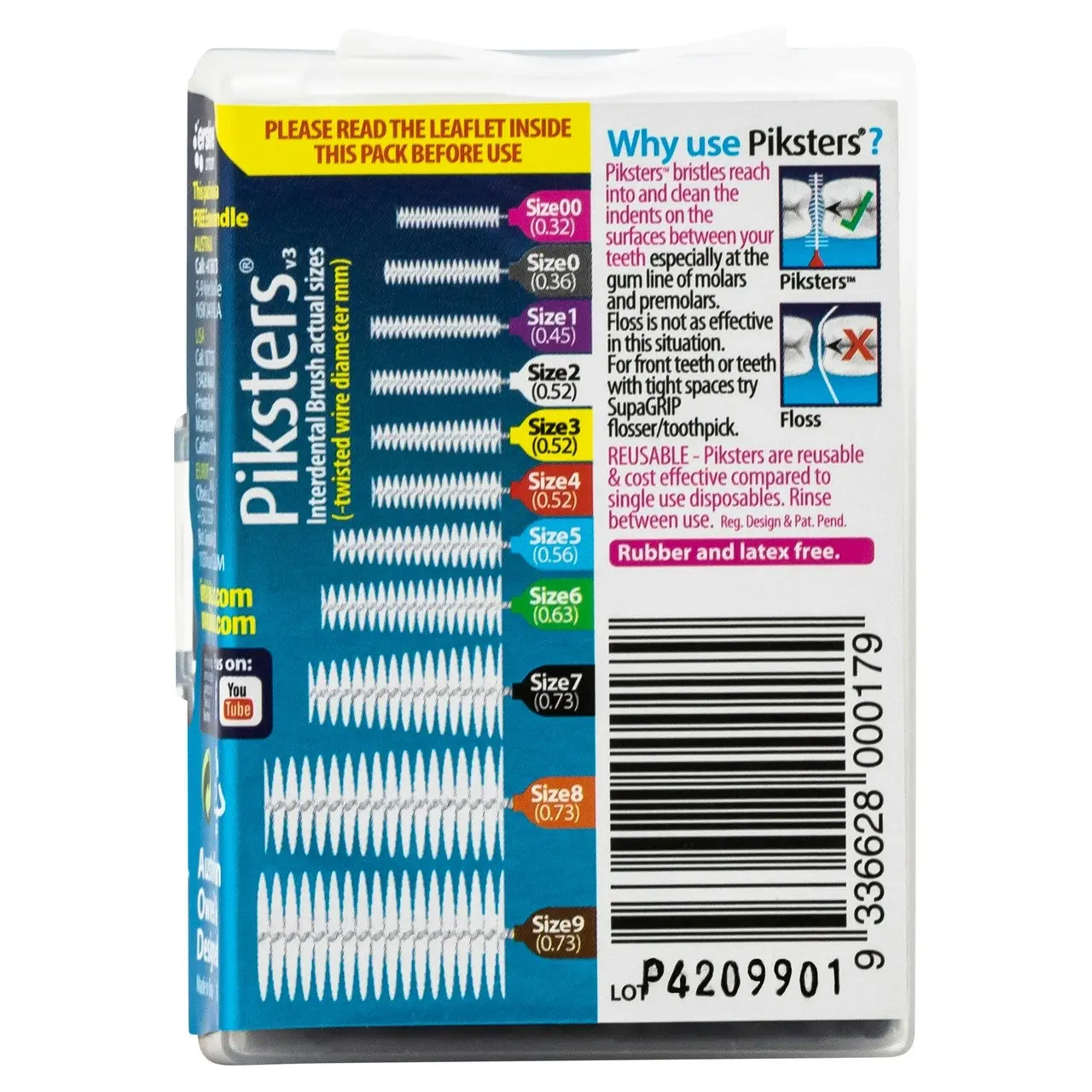 Piksters(R) Interdental Brushes Black Size 7 40pk