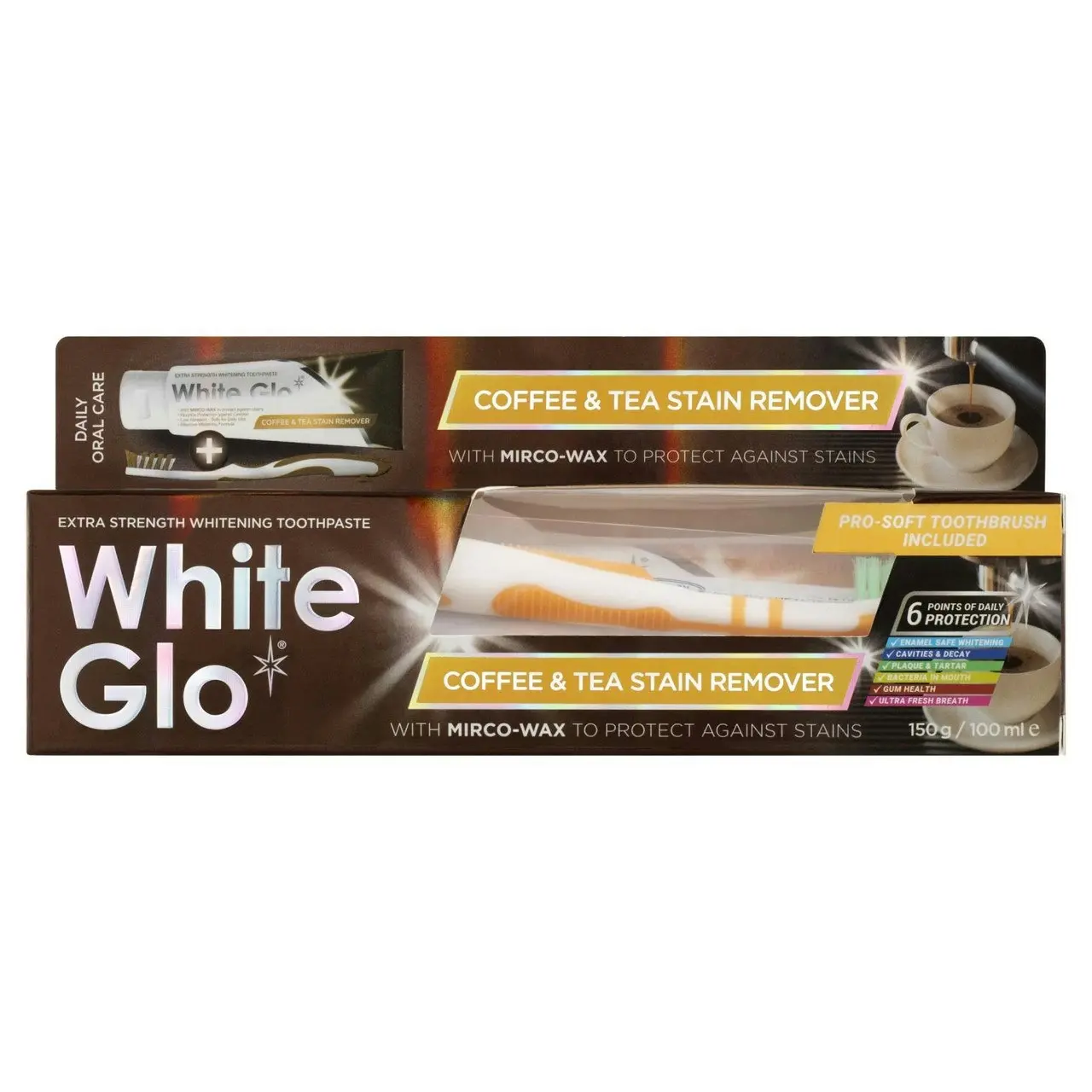 White Glo Toothpaste for Coffee and Tea 150g