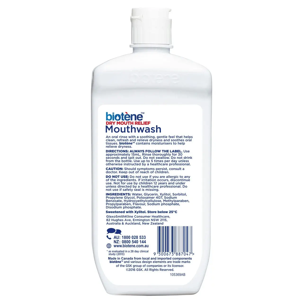 Biotene Dry Mouth Relief Mouthwash Fresh Mint 470mL