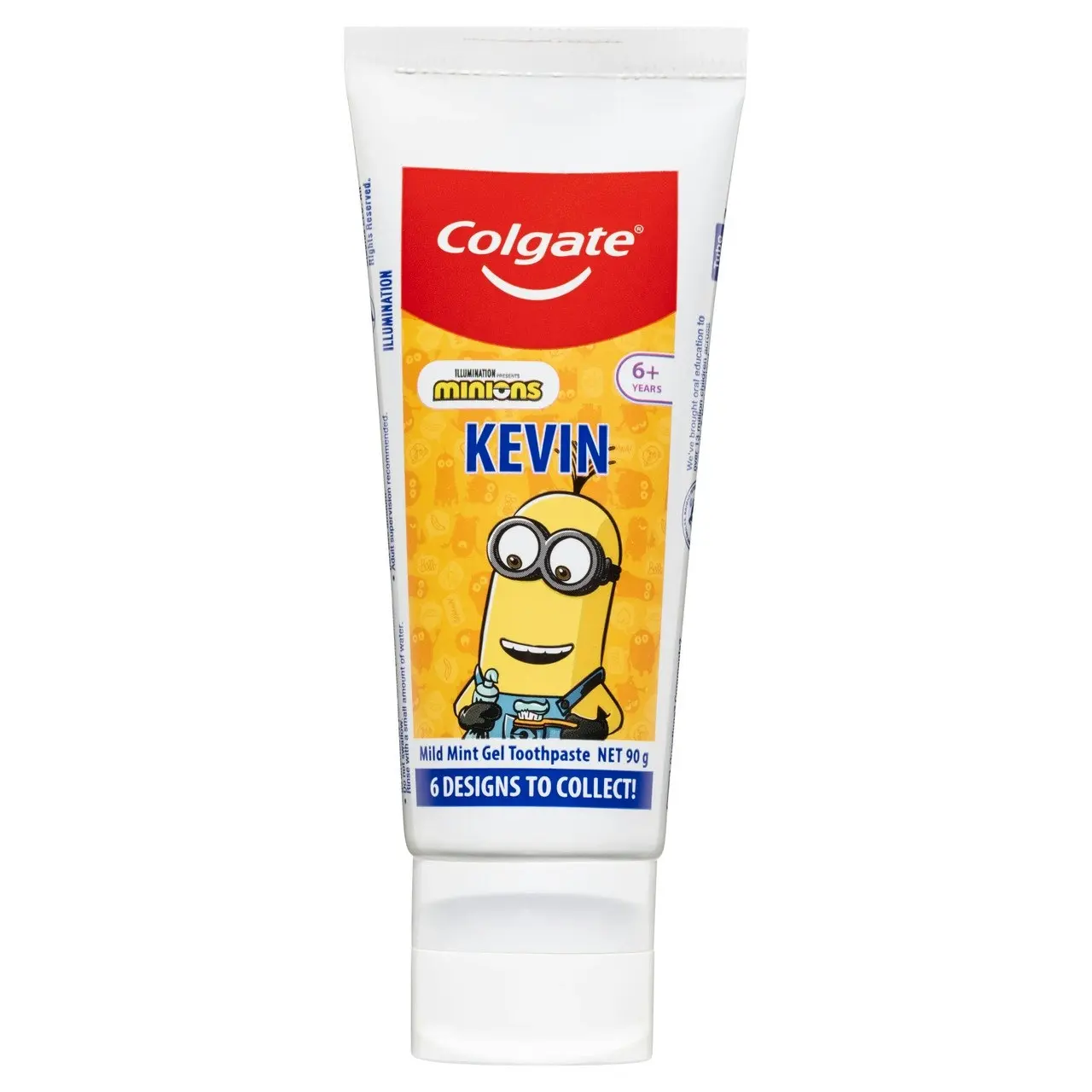 Colgate Kids Minions Toothpaste, 90g, For children 6+ Years, Mild Mint Gel, Sugar Free