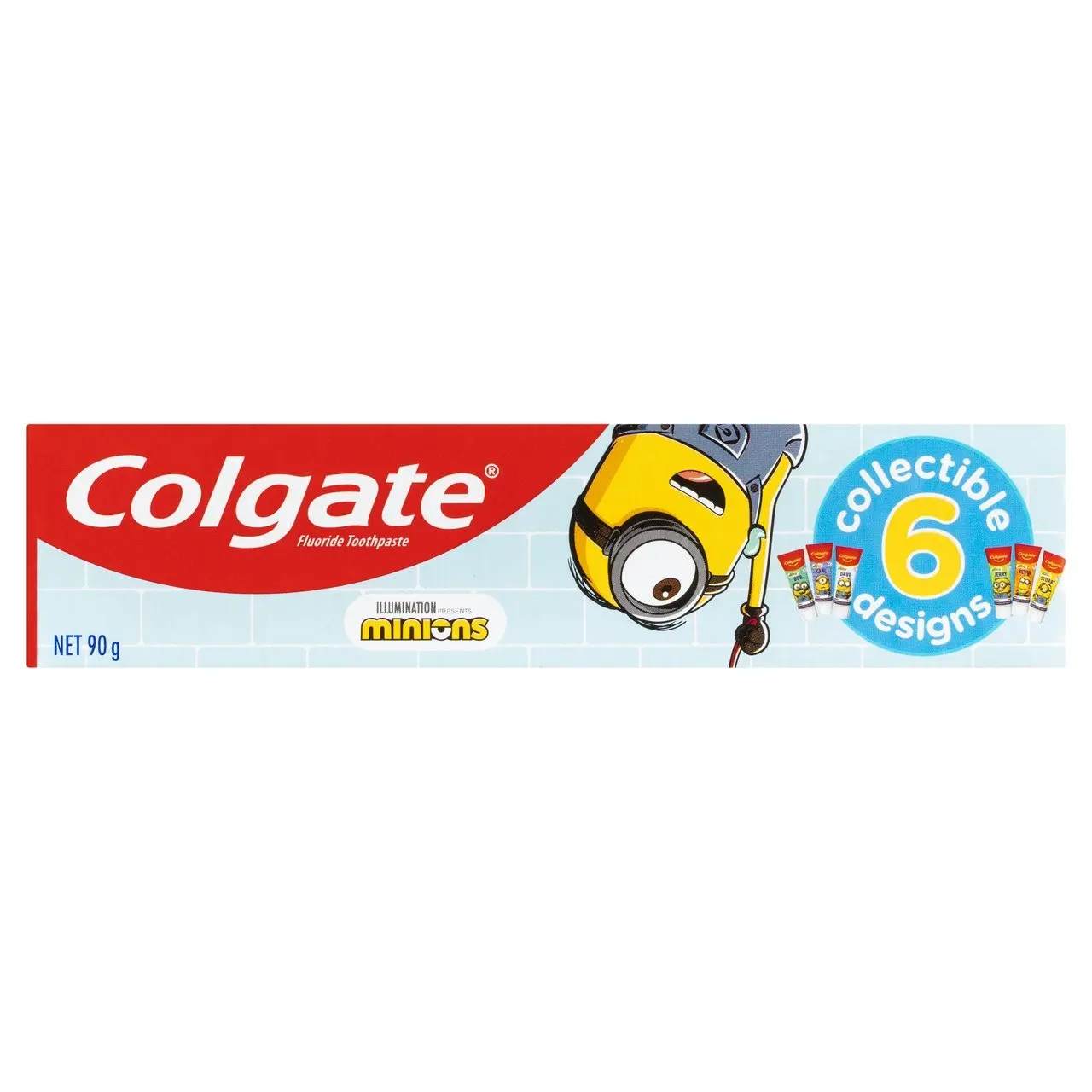 Colgate Kids Minions Toothpaste, 90g, For children 6+ Years, Mild Mint Gel, Sugar Free