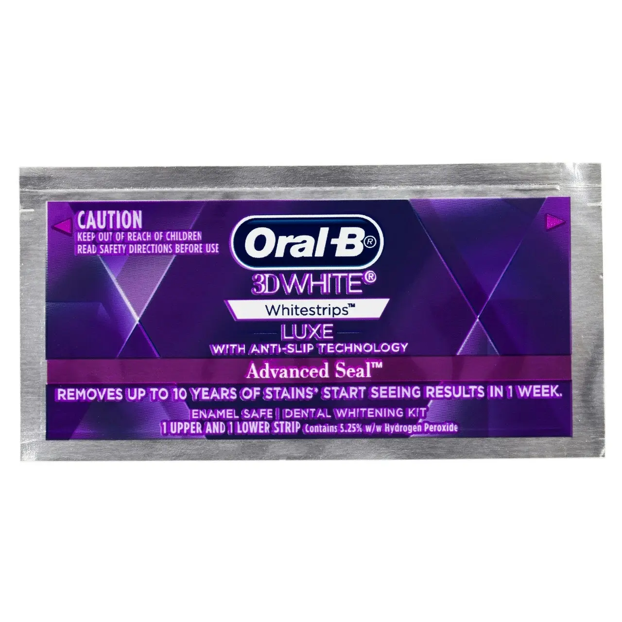 Oral-B 3DWhite Luxe Whitestrips Advance Seal, 14 Whitening Treatments