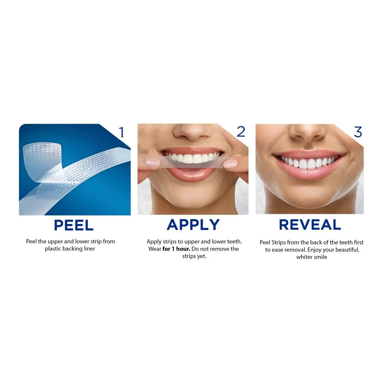 Oral-B 3DWhite Luxe Whitestrips Advance Seal, 14 Whitening Treatments