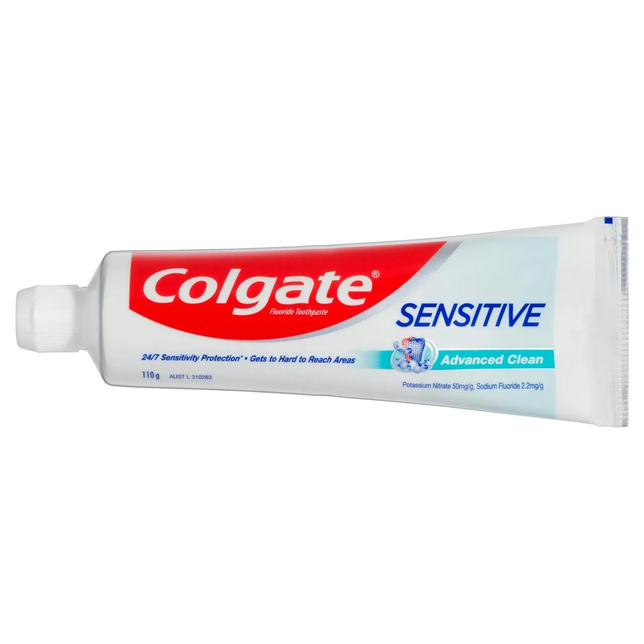 Colgate Sensitive Advanced Clean Toothpaste, 110g, For Sensitive Teeth Pain Relief