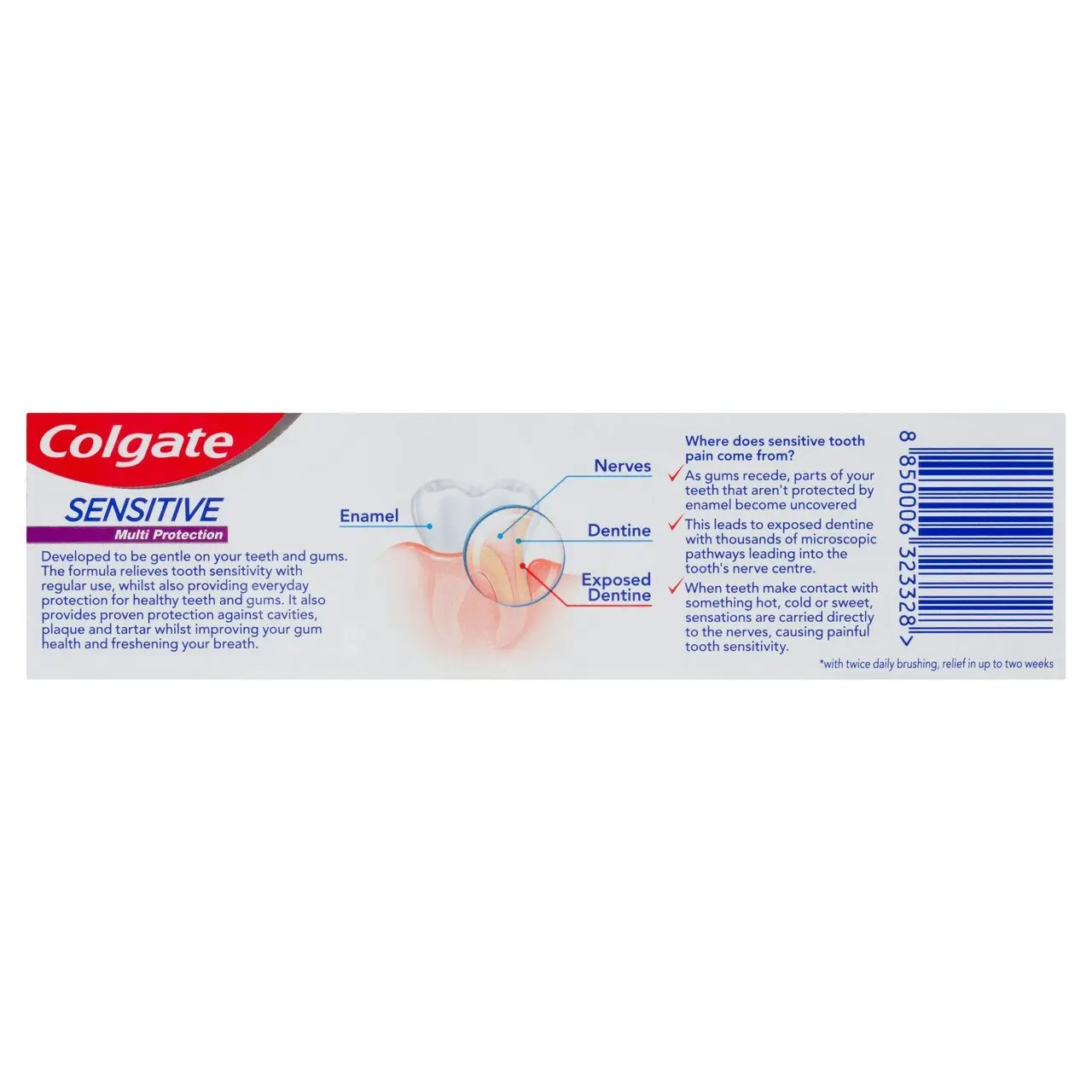 Colgate Sensitive Multi Protection Toothpaste, 110g, For Sensitive Teeth Pain Relief