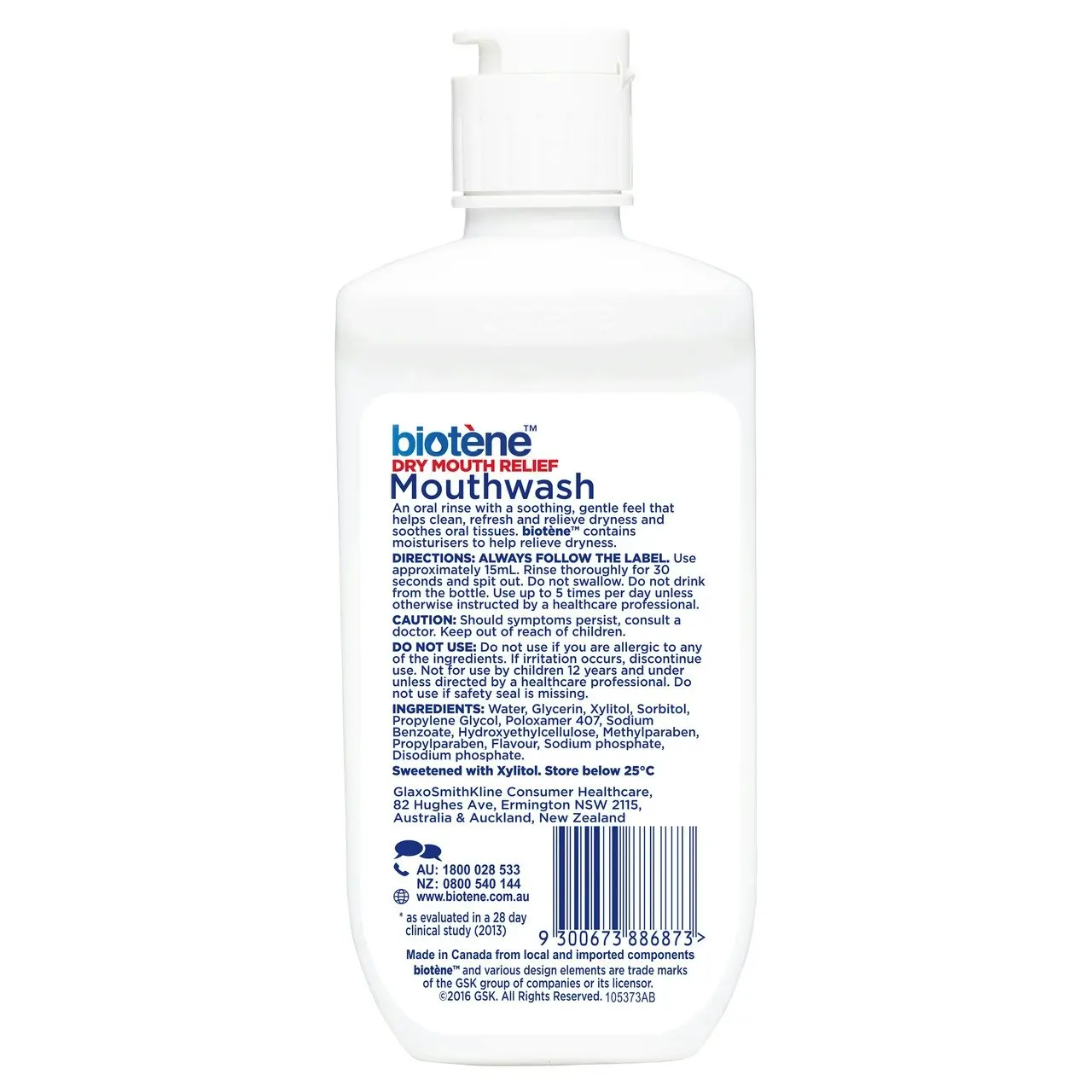 Biotene Dry Mouth Relief Mouthwash Fresh Mint 235mL