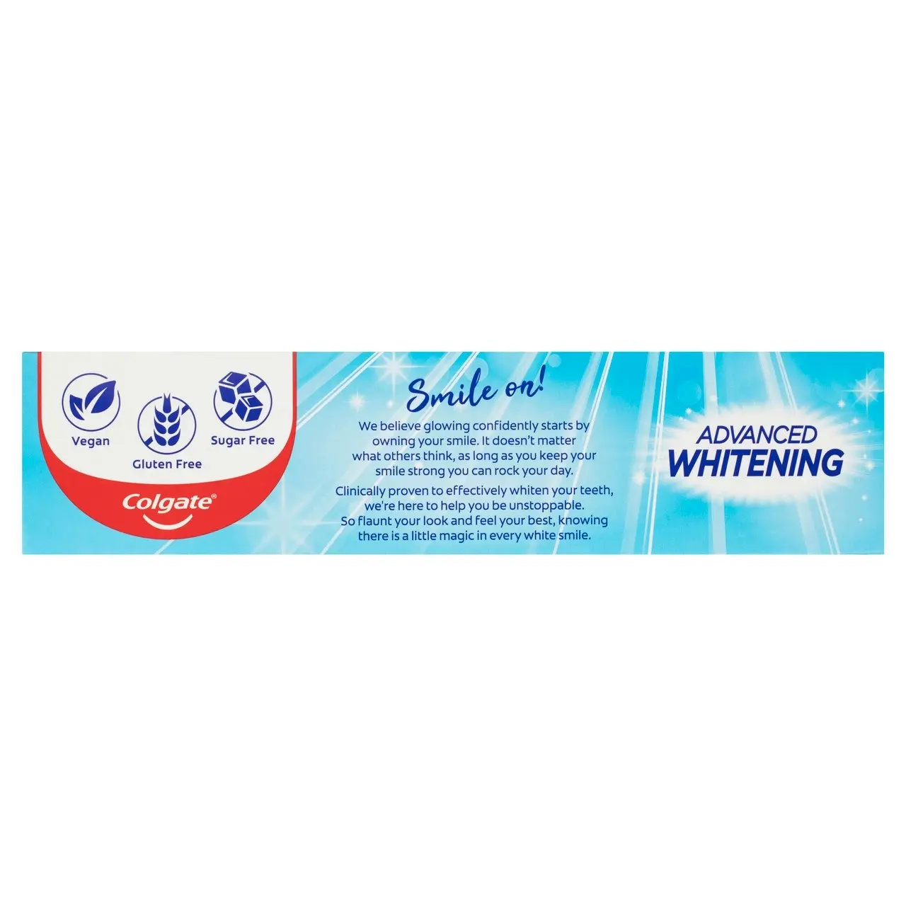 Colgate Advanced Whitening Toothpaste, 200g, with Micro-Cleansing Crystals