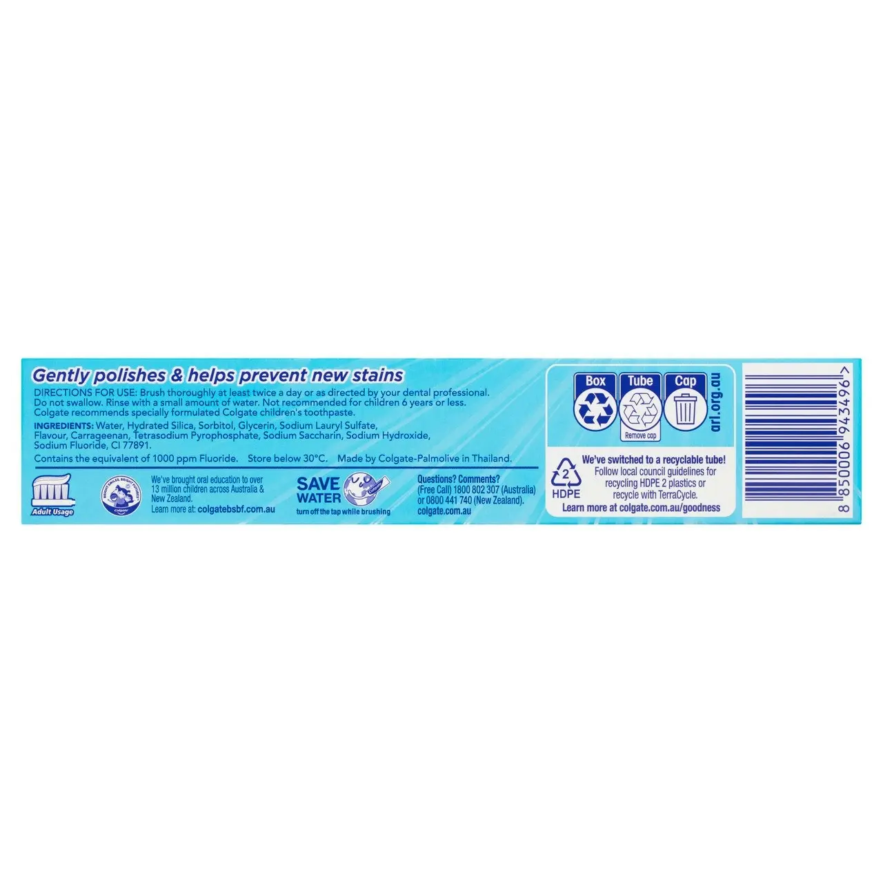 Colgate Advanced Whitening Toothpaste, 200g, with Micro-Cleansing Crystals