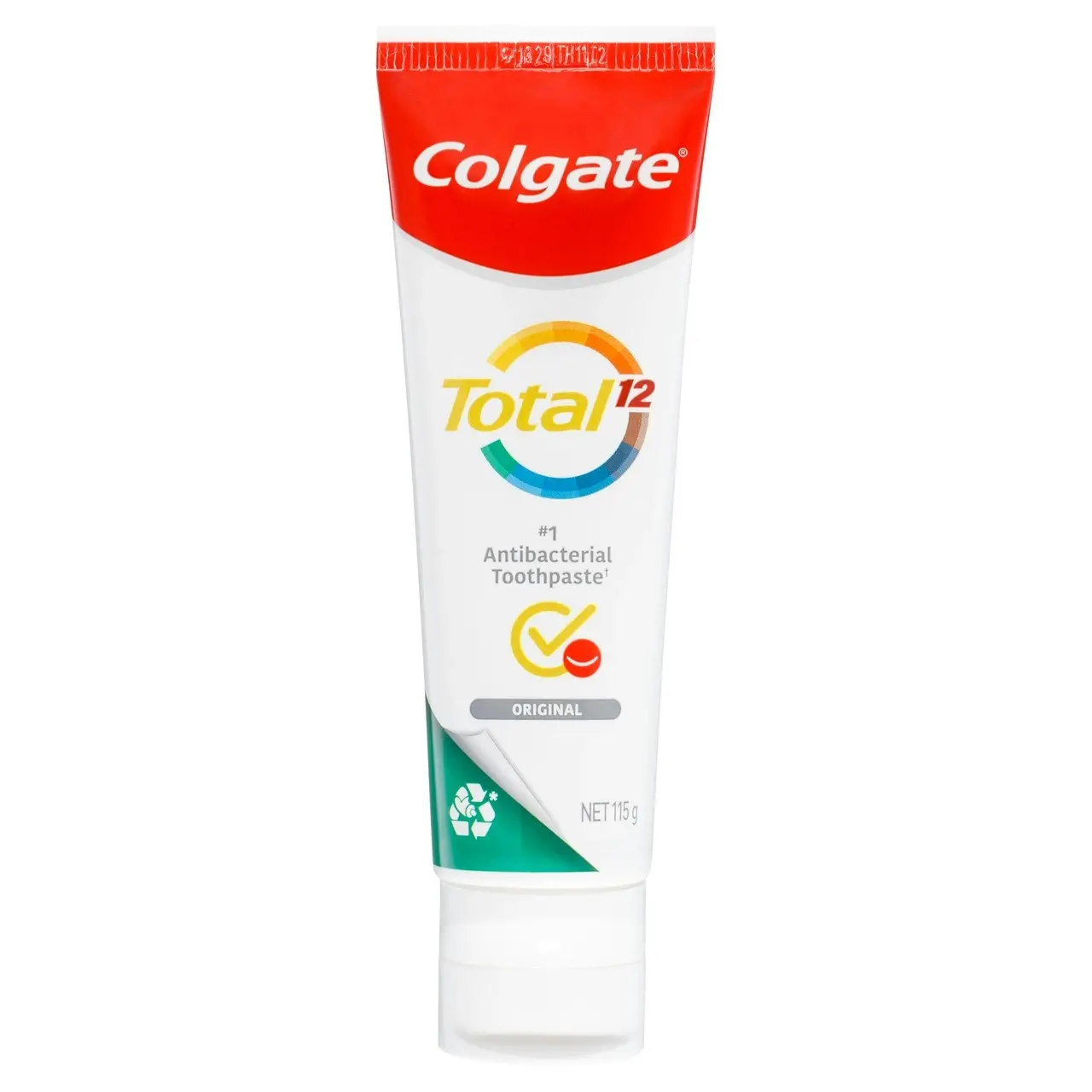 Colgate Total Original Antibacterial Toothpaste 115g, Whole Mouth Health, Multi Benefit