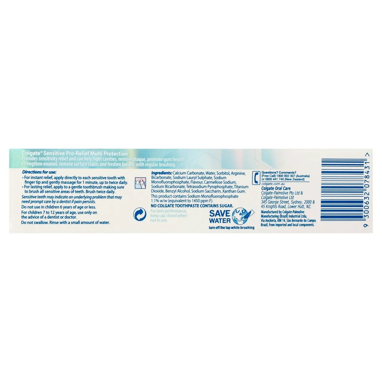 Colgate Sensitive Pro-Relief Multi Protection Toothpaste, 110g, Clinically Proven Sensitive Teeth Pain Relief