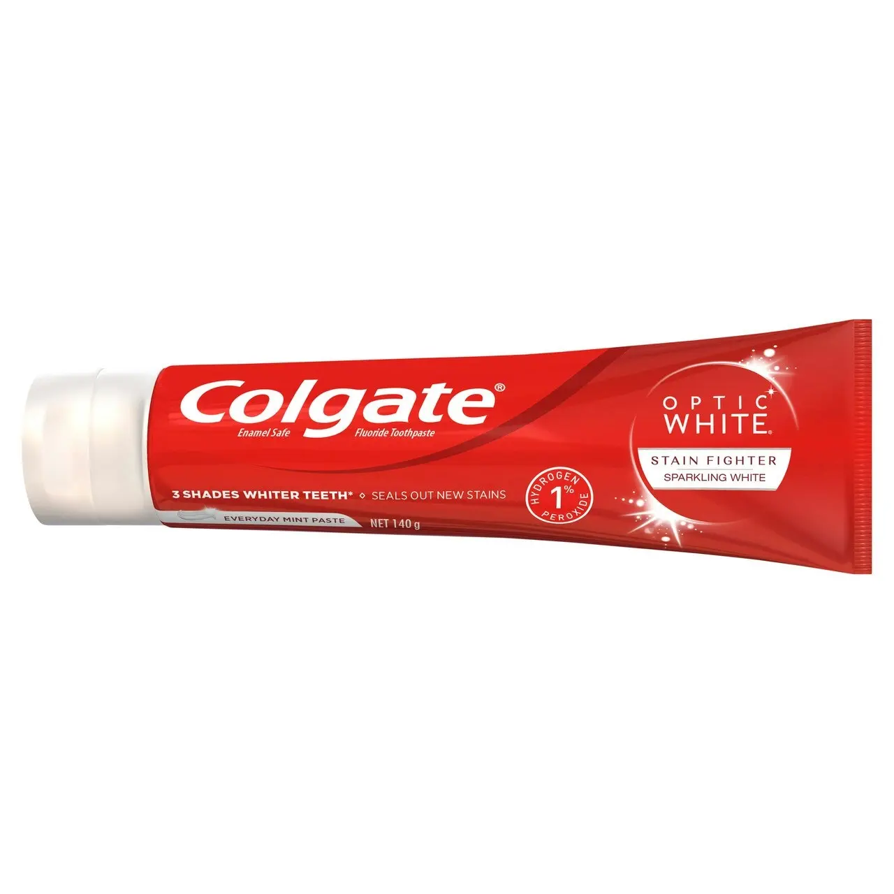 Colgate Optic White Stain Fighter Teeth Whitening Toothpaste, 140g