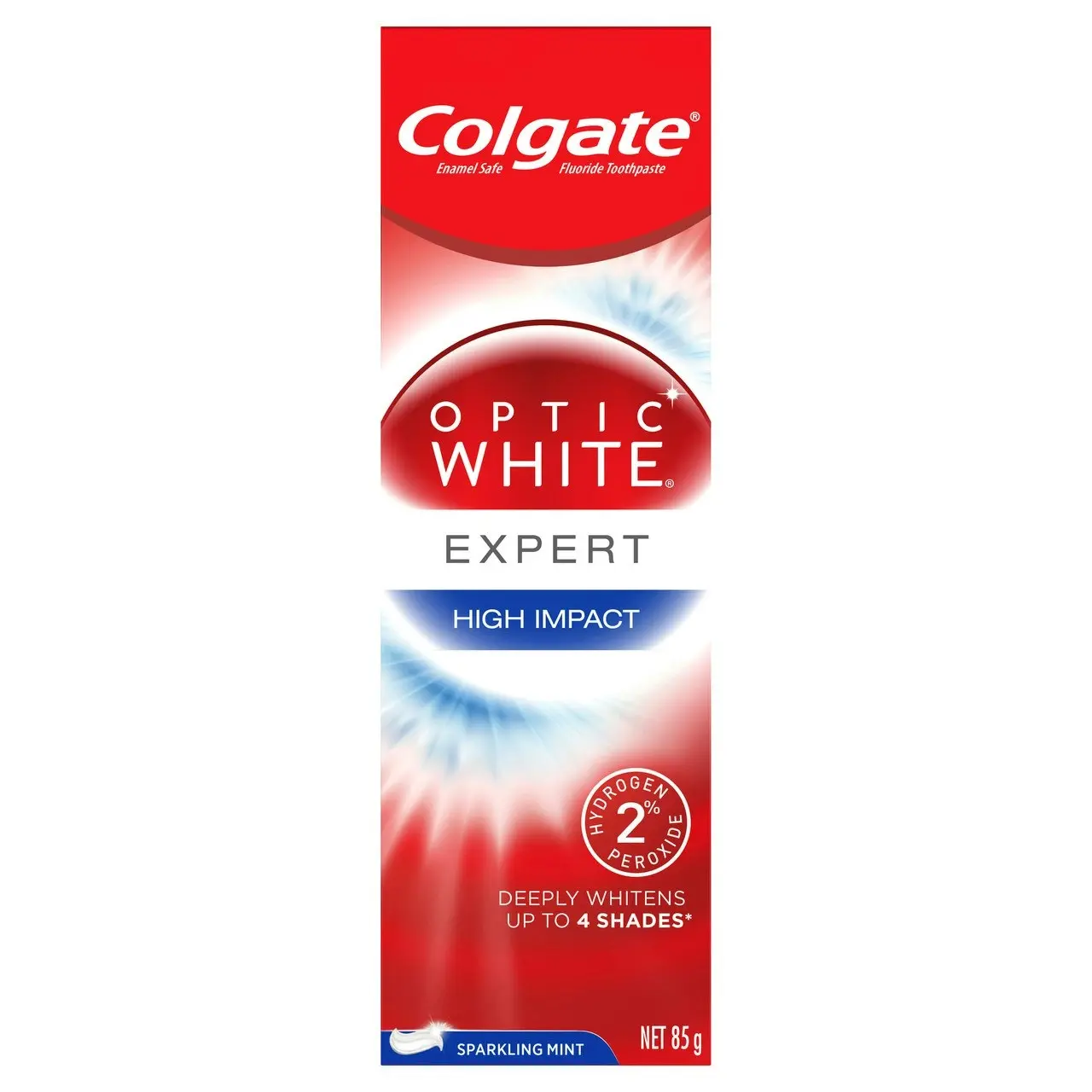 Colgate Optic White Luminous High Impact Teeth Whitening Toothpaste, 85g