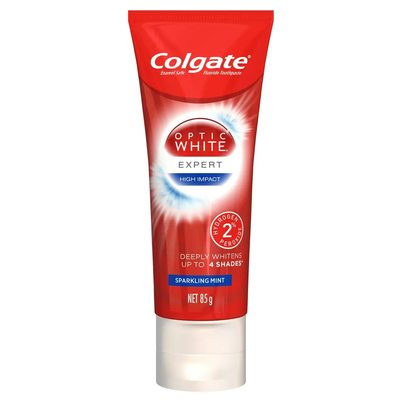 Colgate Optic White Luminous High Impact Teeth Whitening Toothpaste, 85g