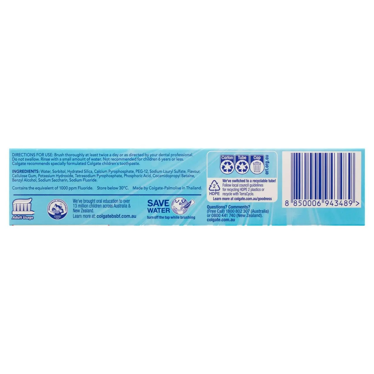 Colgate Advanced Whitening Toothpaste, 115g, with Micro-Cleansing Crystals