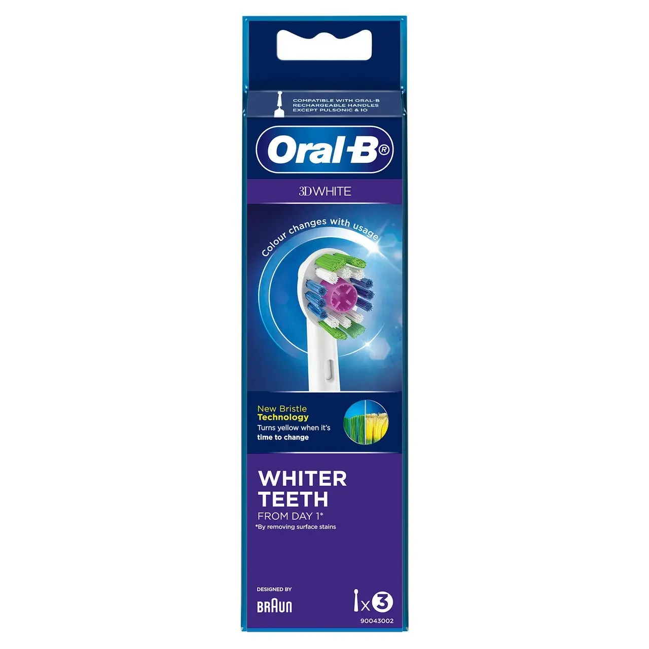 Oral-B Whitening Electric Toothbrush Refill, 3 Pack