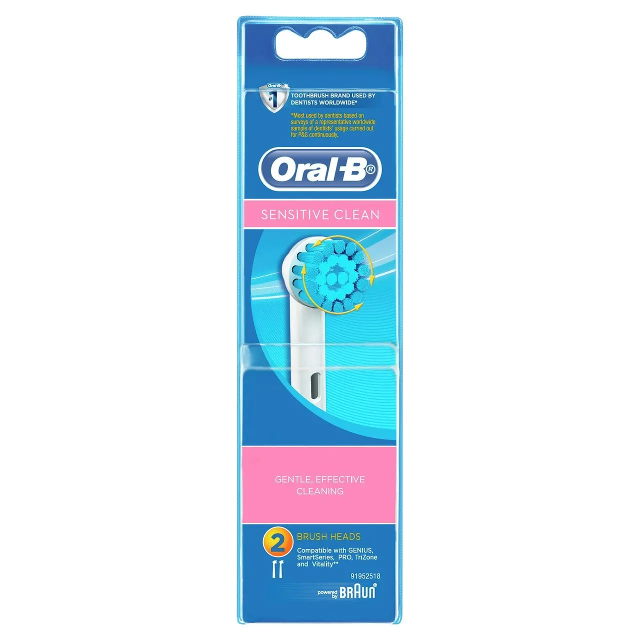 Oral-B Sensitive Clean Electric Toothbrush Replacement Head - 2 Pack