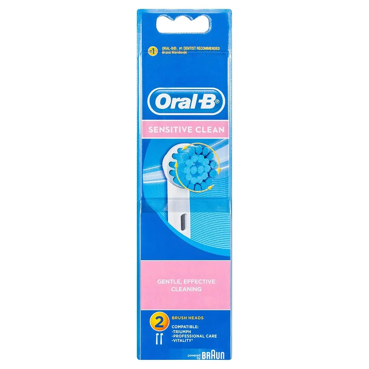 Oral-B Sensitive Clean Electric Toothbrush Replacement Head - 2 Pack