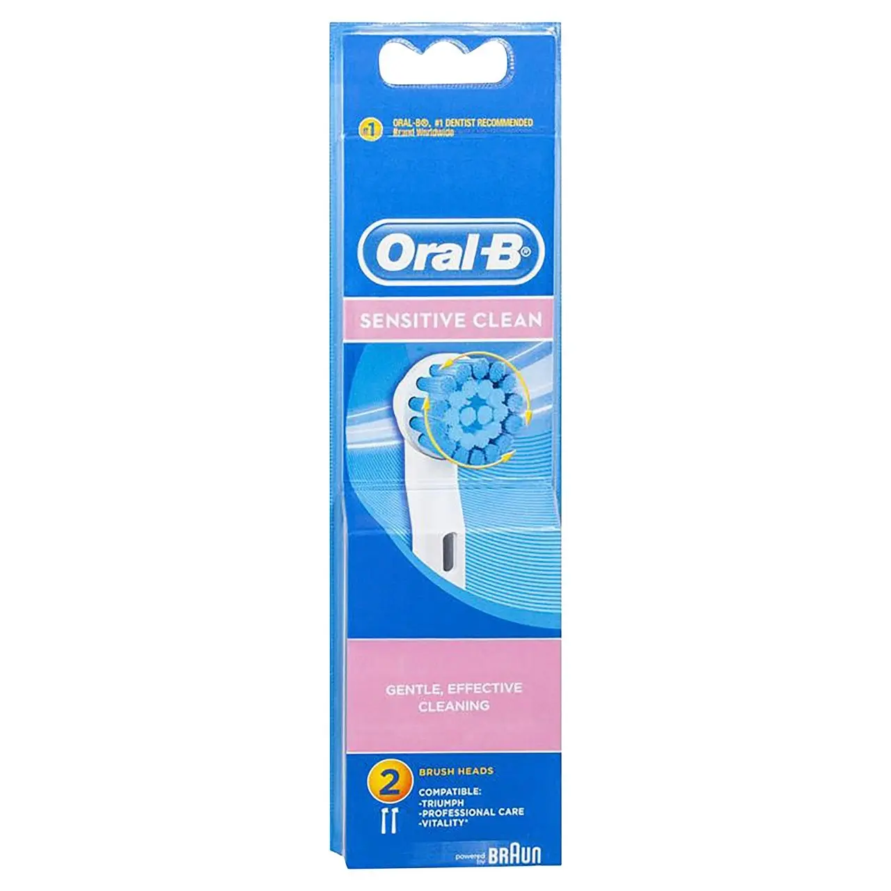 Oral-B Sensitive Clean Electric Toothbrush Replacement Head - 2 Pack