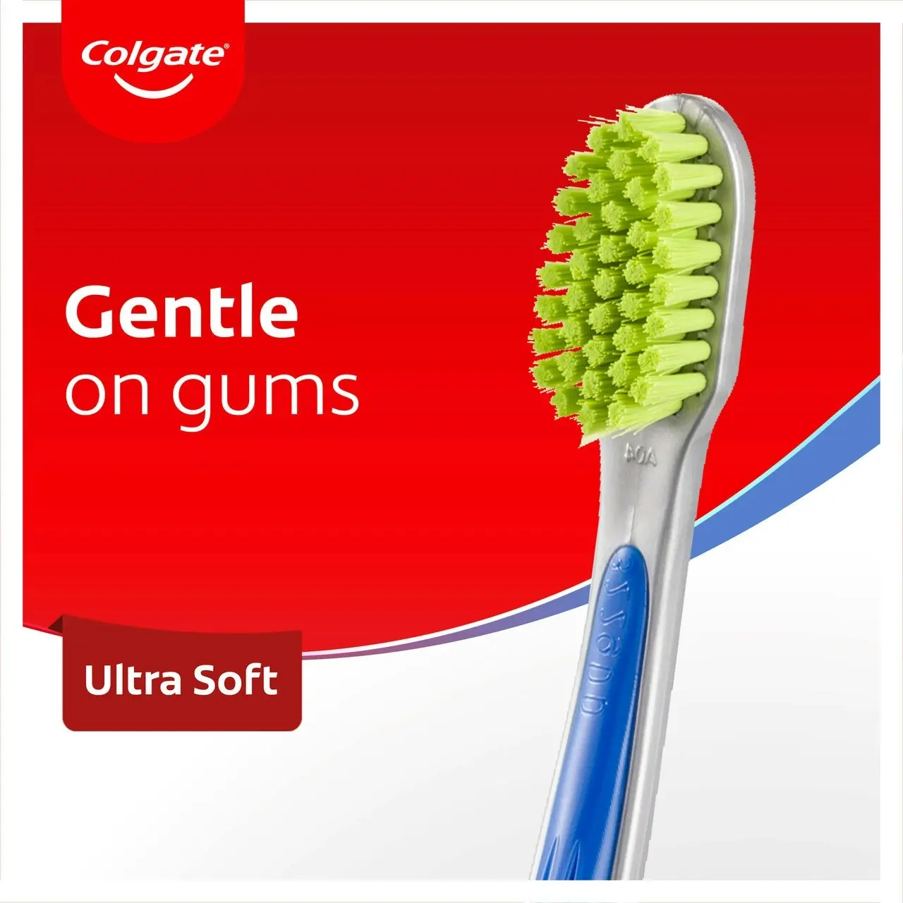 Colgate Ultra Soft Manual Toothbrush, 1 Pack, Slim Tip Bristles & Compact Head