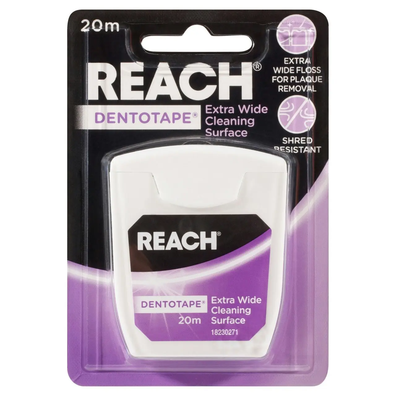 Reach(R) Dentotape Waxed Dental Floss 20m