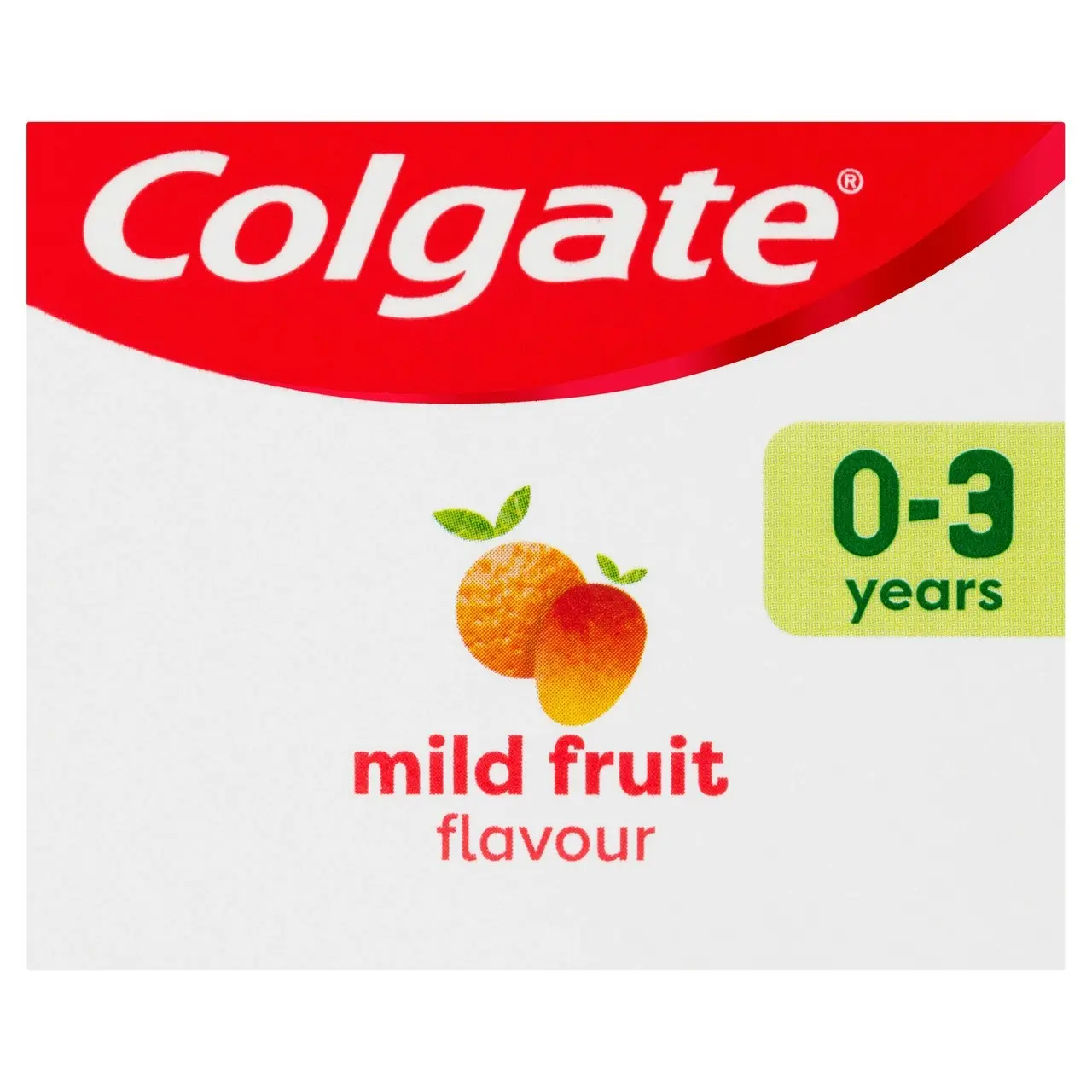 Colgate Kids Toothpaste 0-3 Years Mild Fruit Flavour Anticavity Fluoride Toddler Toothpaste No Artificial Flavours Preservatives Sweeteners or Colours 80g